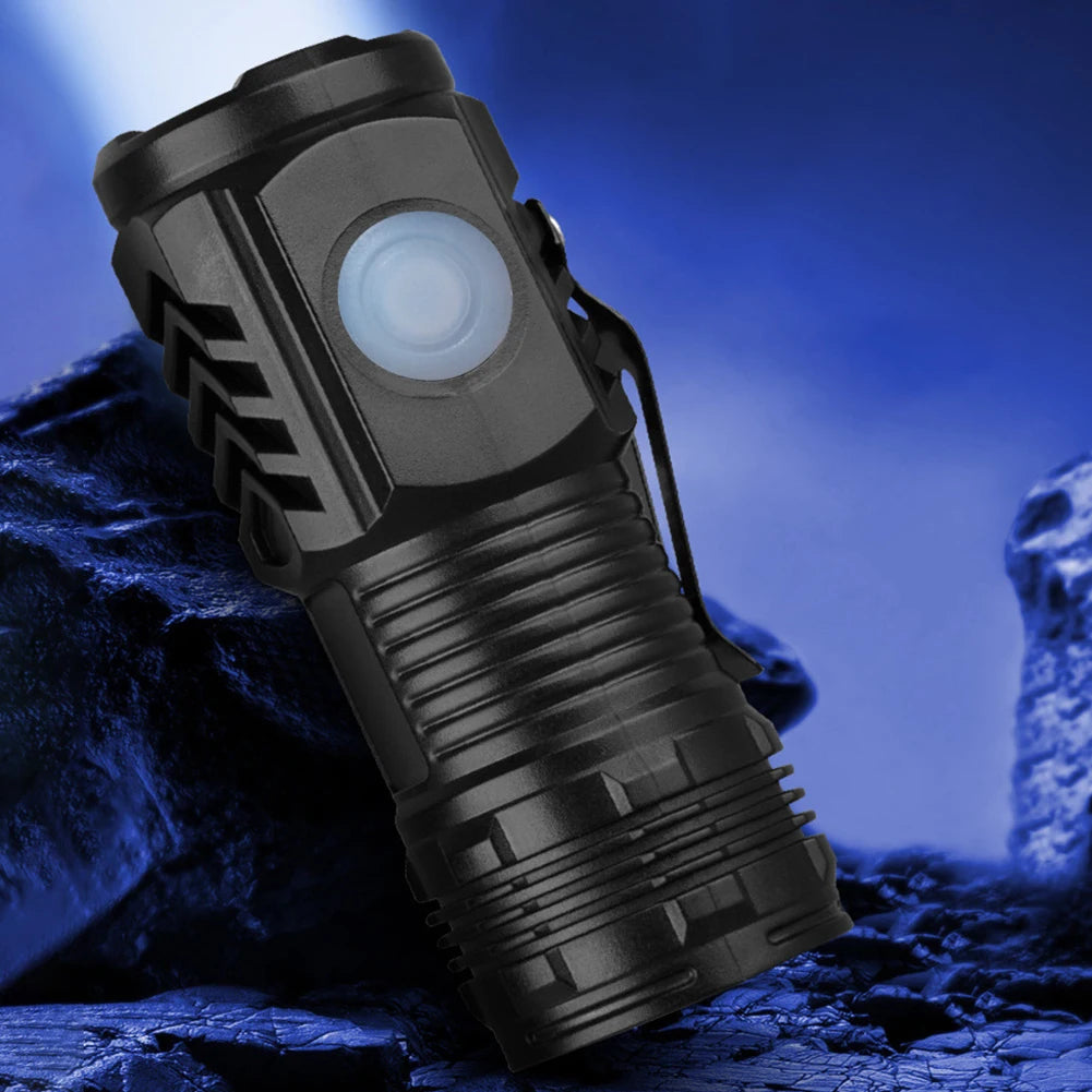 Mini LED Flashlight with Hat Clip