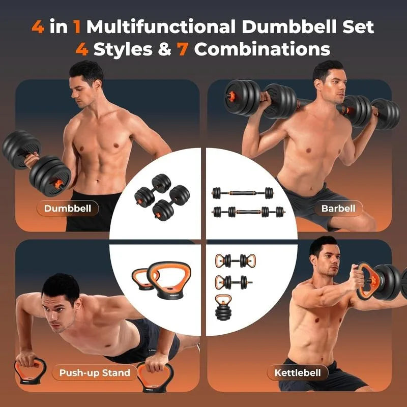 4-in-1 Free Weight Set