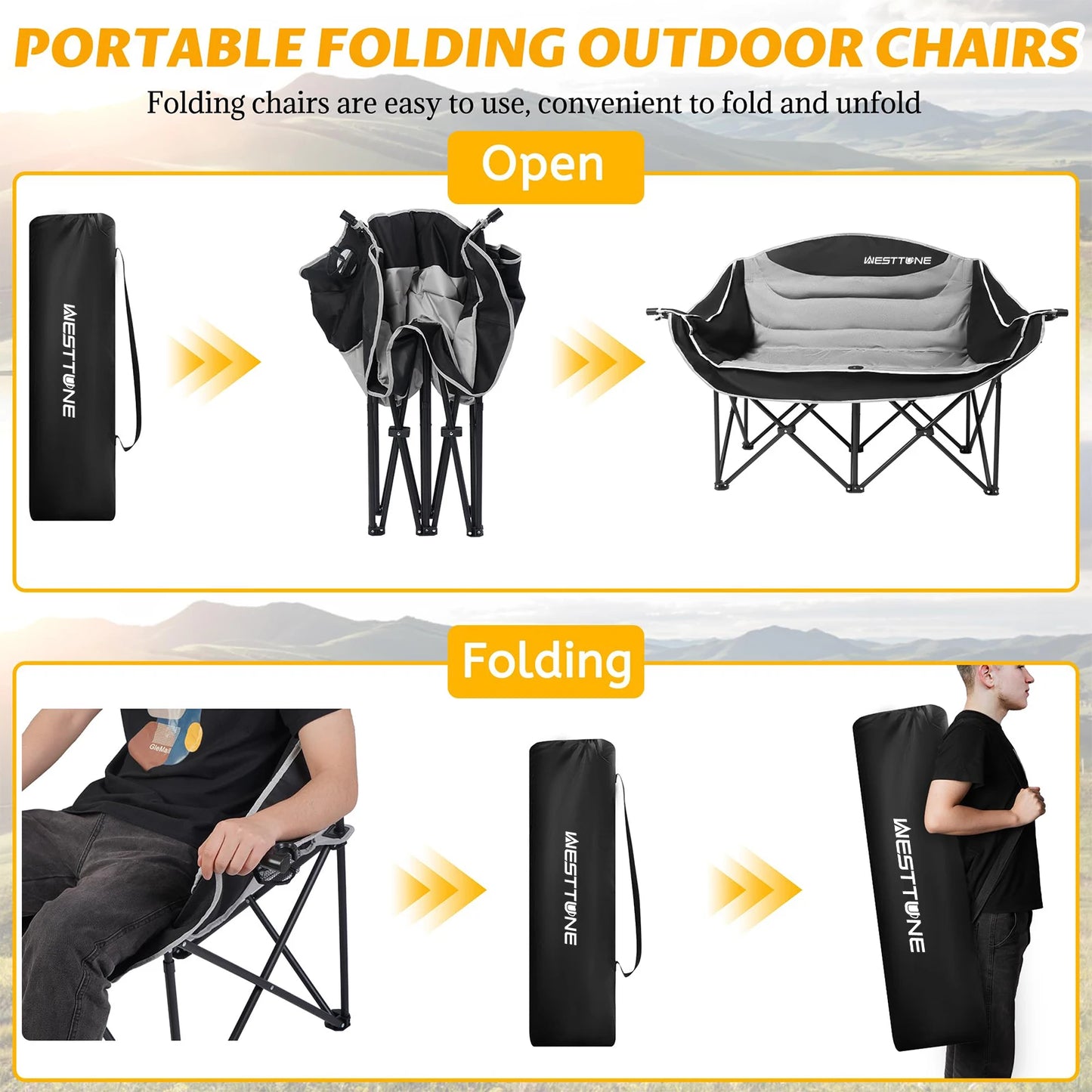 Double Camping Chair