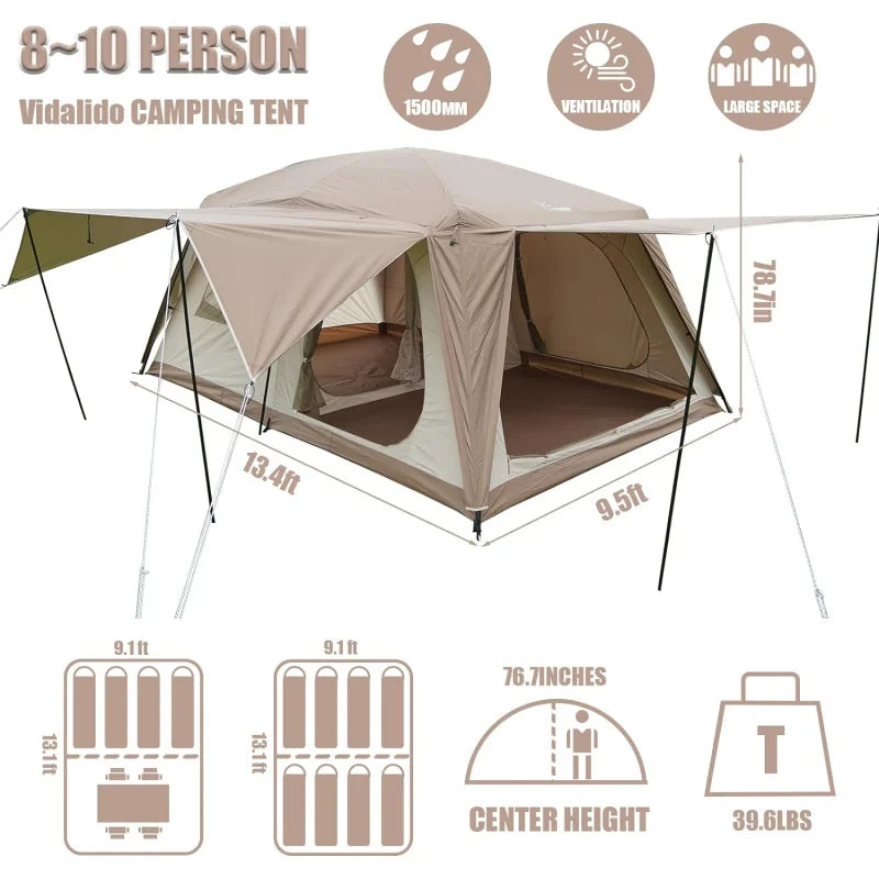 8-10 Person Camping Tent