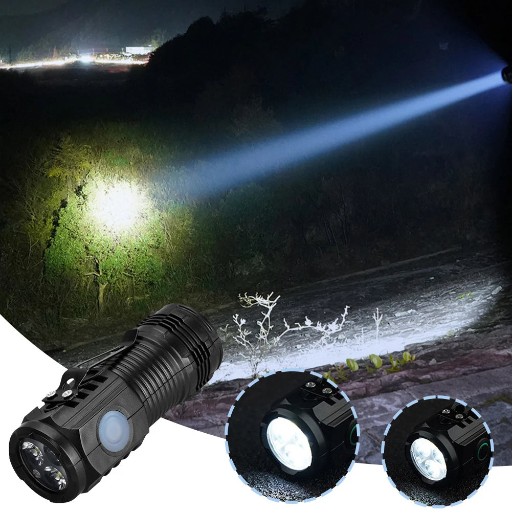 Mini LED Flashlight with Hat Clip