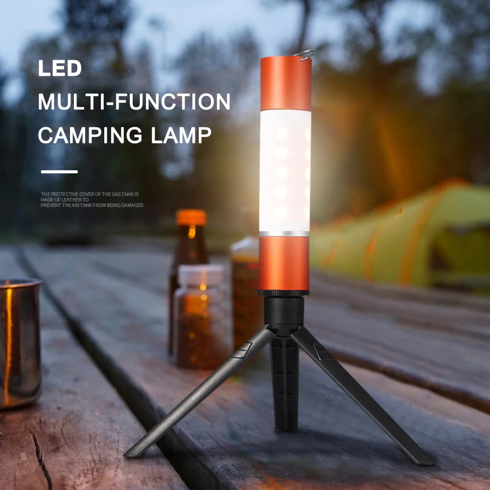 Camping LED Telescopic Flashlight w/ Tripod